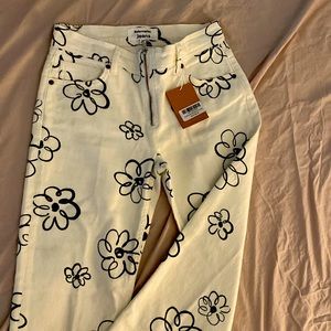 Reformation Julianna Zip Mid Rise Straight Leg Jeans. Size 26.